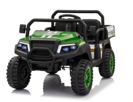 vaikiskas elektromobilus - RoGer Champion Pick-Up, Žalias (Green) - 2 nuotrauka
