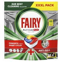 fairy platinum - Indaplovių tabletės Fairy Platinum Plus All in One Lemon, 88 vnt. - 1 nuotrauka