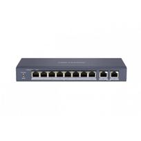 switch hikvision - Hikvision DS-3E0310P-E/M 10 prievadų PoE jungiklis (Switch) Juodas (Black) - 2 nuotrauka