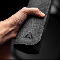 desk mat - Deltahub Minimalistic Desk Mat Juodas (Black) 28 x 63 cm - 1 nuotrauka