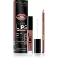 pigu lt lupu dazai - Eveline Cosmetics Oh My Lips Matt Lūpų Priemonių Rinkinys 02 Milky Chocolate, 4.5 ml - 2 nuotrauka