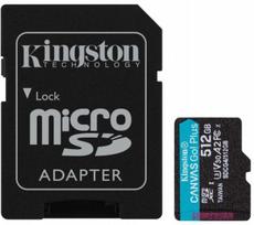 2gb sd kortele - Kingston Canvas Go Plus 512GB microSDXC + SD adapter - 1 nuotrauka