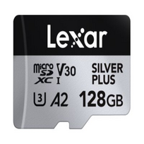 128 atminties - Lexar SILVER PLUS 128GB microSDXC UHS-I Class 10 + SD adapter - 2 nuotrauka