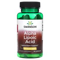 lipoine rugstis - SWANSON Alfa lipoinė rūgštis 600 mg, 60 kapsulių - 1 nuotrauka