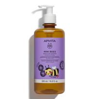 gentle shampoo - APIVITA Mini Bees šampūnas vaikams Blueberry & Honey 500 ml - 1 nuotrauka