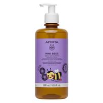 gentle shampoo - APIVITA Mini Bees šampūnas vaikams Blueberry & Honey 500 ml - 2 nuotrauka
