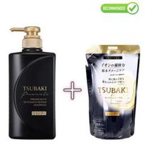 tsubaki - Shiseido Tsubaki Premium EX atstatomasis šampūnas pažeistiems plaukams 490 ml - 2 nuotrauka