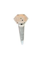 m tipo polius - Įsukamas sraigtinis polius M, 68 x 750 mm, pilkas (Gray) - 2 nuotrauka