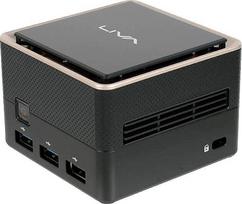 Ecs Elitegroup LIVA Q3 Plus, AMD Ryzen Embedded V1605B, 8GB DDR4, 128GB SSD, Mini PC, Juodas (Black)