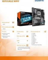 x870 amd - Gigabyte X870 EAGLE WIFI7 AM5 ATX Pagrindinė Plokštė - 5 nuotrauka