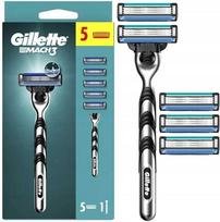 gillette mach3 skustuvo galvutes - Gillette Mach3 Charcoal skutimosi rinkinys su 5 galvutėmis - 1 nuotrauka