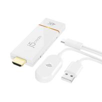hdmi - j5create JVAW76 Screencast 4K belaidis ekrano adapteris Baltas (White) - 1 nuotrauka