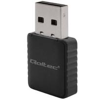 wifi usb adapteris - Qoltec 56988 Belaidis itin greitas DUAL mini WiFi adapteris 2 x 2dBi ,  USB 3.0 ,  1300 Mbps - 1 nuotrauka
