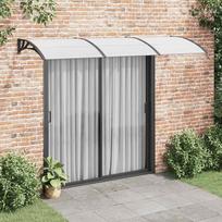 vidaXL Stogelis durims, juodas (Black) ir skaidrus (Transparent), 300x75 cm, polikarbonatas