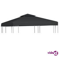 vidaXL Pavėsinės uždangalas, 310 g/m², tamsiai pilkas (Dark Grey), 3x3 m