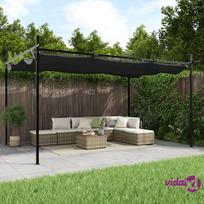 vidaXL Pergola su ištraukiamu stogu, antracito (Anthracite), 395x292x230cm