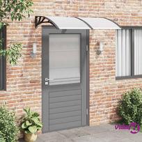 vidaXL Stogelis durims, Juodas (Black) ir Skaidrus (Transparent), 150x80 cm, polikarbonatas