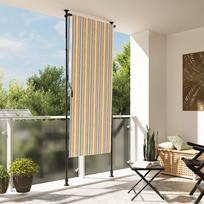 vidaXL Lauko roletas, geltonas/baltas (Yellow/White), 120x270 cm