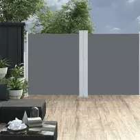 vidaXL Ištraukiama šoninė pertvara, antracito (Anthracite), 140x600 cm