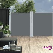 stogine markize - vidaXL Ištraukiama šoninė pertvara, antracito (Anthracite), 140x600 cm - 2 nuotrauka