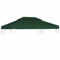 vidaXL Atsarginis pavėsinės uždangalas, žalias (Green), 3x4m