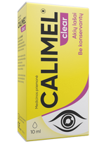 akiu lasai be konservantu - CALIMEL akių lašai CLEAR, 10 ml - 1 nuotrauka