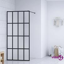 stiklo pertvaros - vidaXL Dušo pertvara, 140x195 cm, matinė (Matte White) - 2 nuotrauka