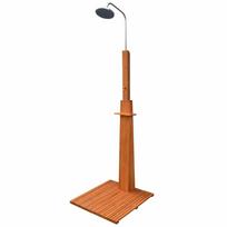 Lauko dušas, eukalipto mediena ir plienas