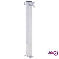 koloneles - vidaXL Vandens kolonėlė sodui, 40 cm, nerūdijantis plienas, kvadratinė (Stainless Steel) - 1 nuotrauka