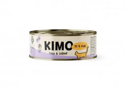 tunas maistas katems - Kimo Tuna & Shrimp konservai katėms su tunu ir krevetėmis, 70 g - 1 nuotrauka