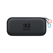 nintendo switch ekrano apsauga - Nintendo Switch 2 Dėklas su Ekrano Apsaugos Plėvele Juodas (Black) - 1 nuotrauka