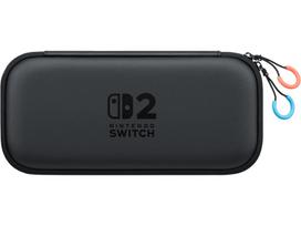 nintendo switch ekrano apsauga - Nintendo Switch 2 Dėklas su Ekrano Apsaugos Plėvele Juodas (Black) - 2 nuotrauka