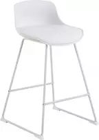baro kedes taburete - Baro kėdė Actona Tina, balta (White) - 2 nuotrauka