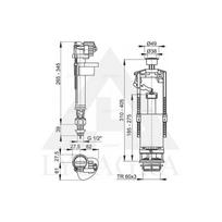 SA2000S 1/2 vandens nuleidimo mechanizmas su STOP funkcija