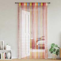 vidaXL Virvelinės užuolaidos, 2vnt., 140x250cm, Įvairiaspalvis (Multicolor)