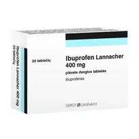 IBUPROFEN LANNACHER, 400 mg, plėvele dengtos tabletės, N20