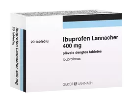 400 - IBUPROFEN LANNACHER, 400 mg, plėvele dengtos tabletės, N20 - 2 nuotrauka
