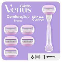Gillette Venus ComfortGlide Breeze Skustuvas + Galvutės 6 vnt.