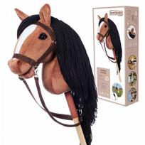 hobby horse - HOPPIHORSE pliušinis žaislas Horse on a stick A3 Bay (Gniada) - 2 nuotrauka