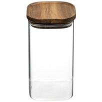 5five Simply Smart stiklinis indas su akacijos medžio dangteliu, 1,3 l