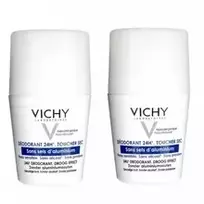 VICHY rutulinis dezodorantas jautriai odai 24H, 2 x 50 ml