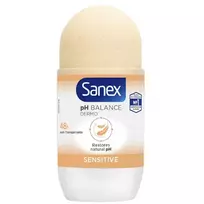 sanex - SANEX rutulinis dezodorantas pH balanso Dermo Sensitive, 50 ml - 1 nuotrauka