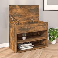 Prieškambario suoliukas vidaXL BLSVXL816050, dūminio ąžuolo (Smoky Oak)