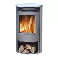 kietas kuras - ABX TARTU 5,5 kW, muilo akmens apdaila - 1 nuotrauka