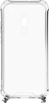 Korpuso galas, galinis dangtelis Evelatus         Xiaomi      Redmi 8 Silicone TPU Transparent with Necklace Strap       Silver