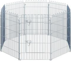 voljeras - Pawhut Metalinė sulankstoma tvorelė augintiniams, šuniukų aptvaras 63x91 cm - 1 nuotrauka