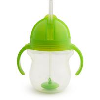 munchkin gertuve - MUNCHKIN Click Lock Straw Trainer Cup 207ml 6m+ Žalias (Green) - 1 nuotrauka