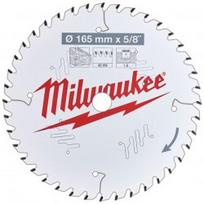 milwaukee geleztes - Pjovimo diskas medienai Milwaukee 165x15,87x1,6mm 40T 4932471312 - 1 nuotrauka