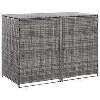 konteineriu stogine - vidaXL Konteinerių stoginė, Antracitas (Anthracite), 148 cm x 77 cm x 111 cm - 2 nuotrauka
