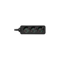 ilgintuva su rite - DELTACO GT-0320 Įžemintas ilgiklis 1.5m 3xCEE 7/3, 1xCEE 7/7 juodas (Black) - 1 nuotrauka